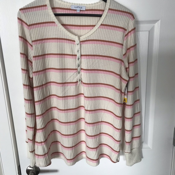Striped Sweater- Size XL - Picture 2 of 4